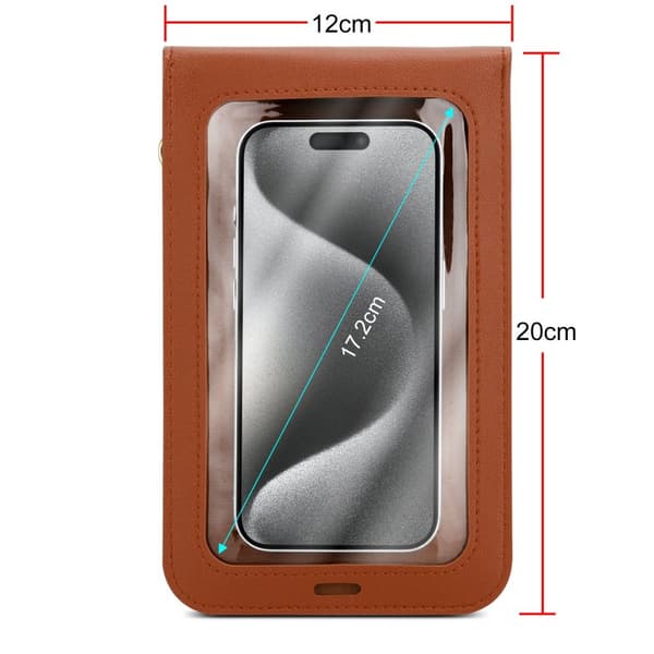 Blackview BV9900E Deksel Mobilveske til å henge rundt halsen håndveske med mobilrom og vindu case cover