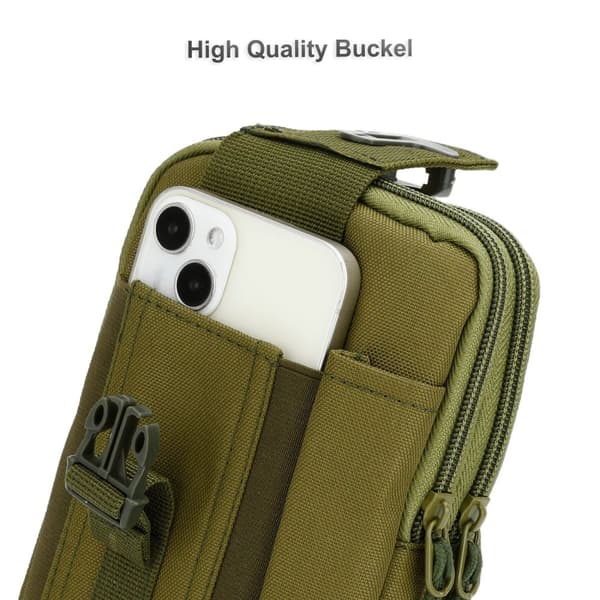 Nokia 5.1 PLUS / X5 Deksel taktisk mobiltelefonveske Molle-EDC med skulderrem maks. 6,7 tommers hofteveske