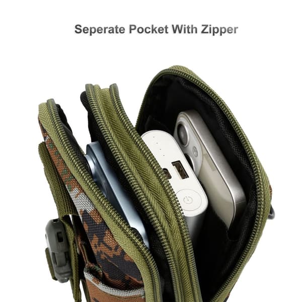 Xiaomi Poco F5 Pro Deksel taktisk mobiltelefonveske Molle-EDC med skulderrem maks. 6,7 tommers hofteveske