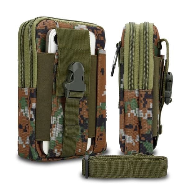 Xiaomi Poco F5 Pro Deksel taktisk mobiltelefonveske Molle-EDC med skulderrem maks. 6,7 tommers hofteveske