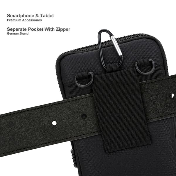 Xiaomi Mi A2 LITE / RedMi 6 PRO Deksel taktisk mobiltelefonveske Molle-EDC med skulderrem maks. 6,7 tommers hofteveske
