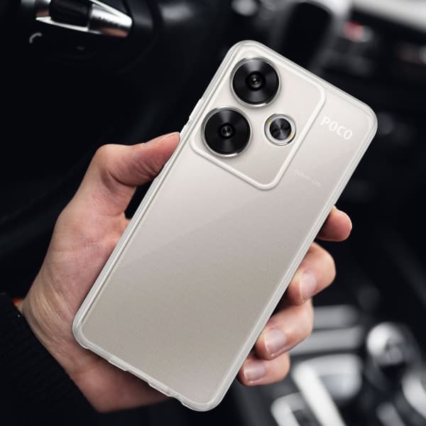 Xiaomi Poco F6 Skal Skal Fodral av flexibelt TPU-silikon Mobilskydd