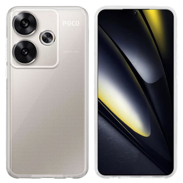 Xiaomi Poco F6 Skal Skal Fodral av flexibelt TPU-silikon Mobilskydd