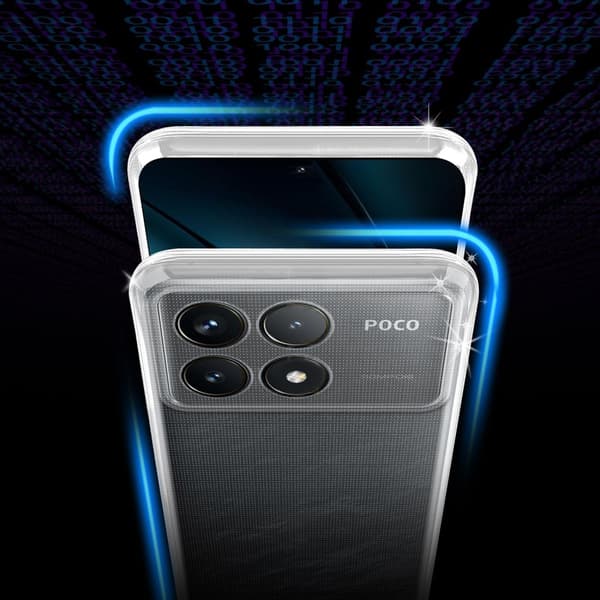 Xiaomi Poco F6 Pro Skal Skal Fodral av flexibelt TPU-silikon Mobilskydd