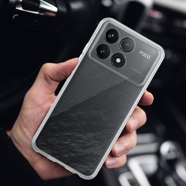 Xiaomi Poco F6 Pro Skal Skal Fodral av flexibelt TPU-silikon Mobilskydd