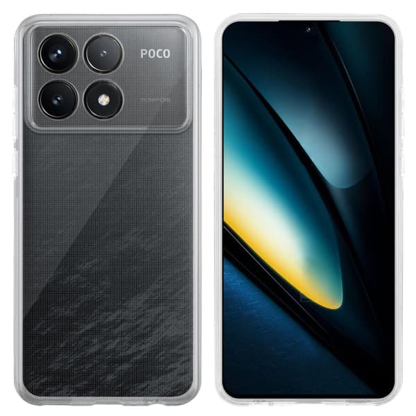 Xiaomi Poco F6 Pro Skal Skal Fodral av flexibelt TPU-silikon Mobilskydd