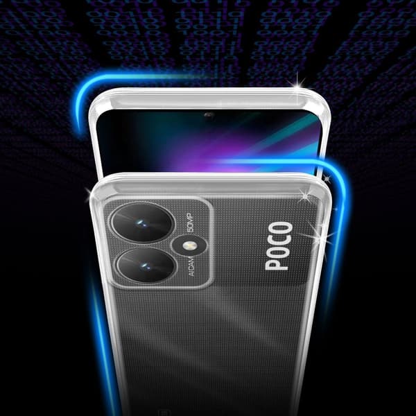 Xiaomi Redmi 13C 5G / 13R 5G / Poco M6 5G Skal Skal Fodral av flexibelt TPU-silikon Mobilskydd