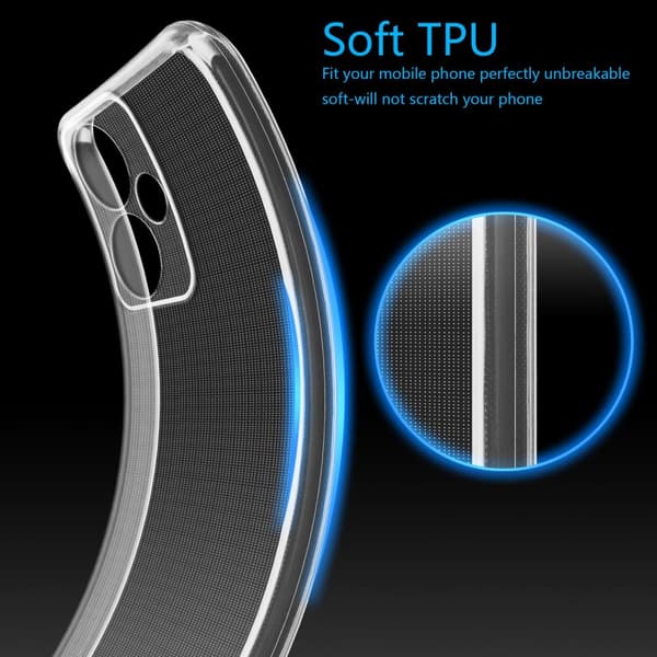 Xiaomi Redmi 13C 5G / 13R 5G / Poco M6 5G Skal Skal Fodral av flexibelt TPU-silikon Mobilskydd