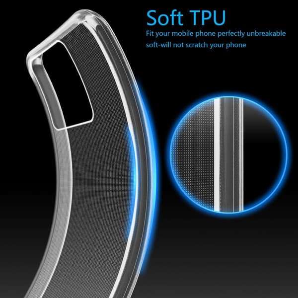 ZTE Blade V50 Vita Skal Skal Fodral av flexibelt TPU-silikon Mobilskydd