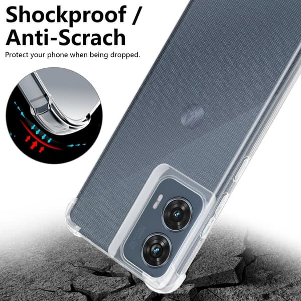 Motorola Moto Edge 50 Fusion Skal Skal Fodral av flexibelt TPU-silikon Mobilskydd