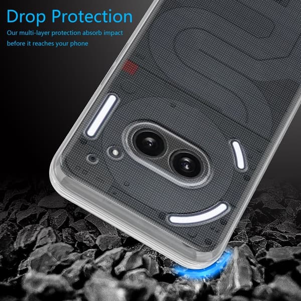 Nothing Phone 2a Skal Skal Fodral av flexibelt TPU-silikon Mobilskydd
