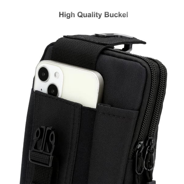 ZTE Blade A5 2020 Deksel taktisk mobiltelefonveske Molle-EDC med skulderrem maks. 6,7 tommers hofteveske