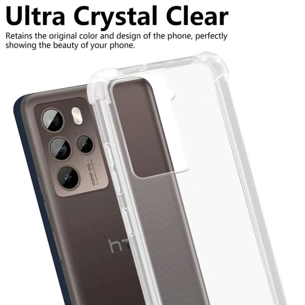 HTC U23 PRO Skal Skal Fodral av flexibelt TPU-silikon Mobilskydd