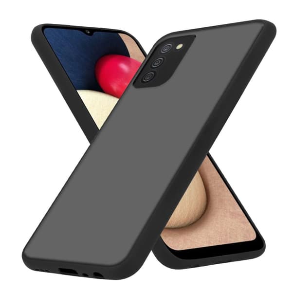 Skal /Mobilskall för Samsung Galaxy A02s Fodral Mobilskydd med TPU-silikon på insidan och matt plast på baksidan