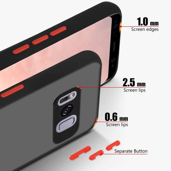 Skal /Mobilskall för Samsung Galaxy S8 PLUS Fodral Mobilskydd med TPU-silikon på insidan och matt plast på baksidan