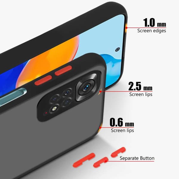 Xiaomi RedMi NOTE 11 4G / 11S 4G Etui Case Cover (Sort)