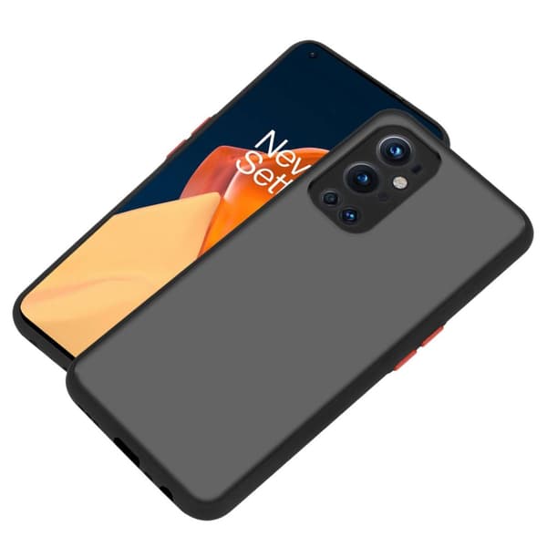Deksel for OnePlus 9 PRO med TPU-silikon på innsiden og matt plast på baksiden