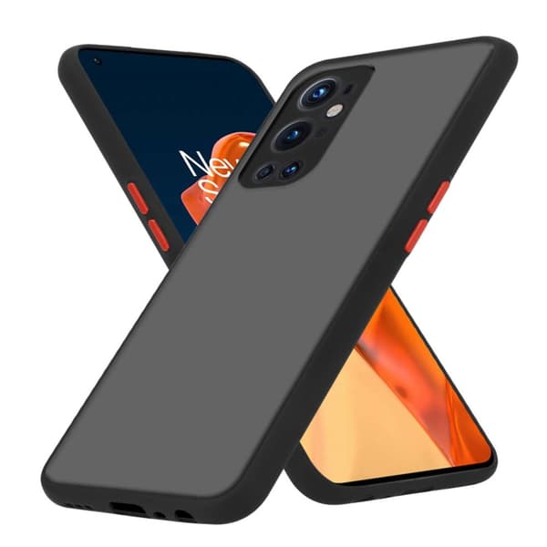 Deksel for OnePlus 9 PRO med TPU-silikon på innsiden og matt plast på baksiden