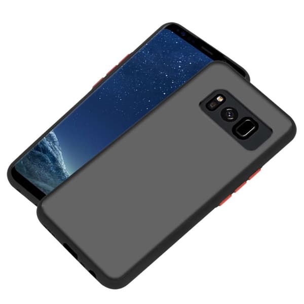 Deksel for Samsung Galaxy S8 med TPU-silikon på innsiden og matt plast på baksiden