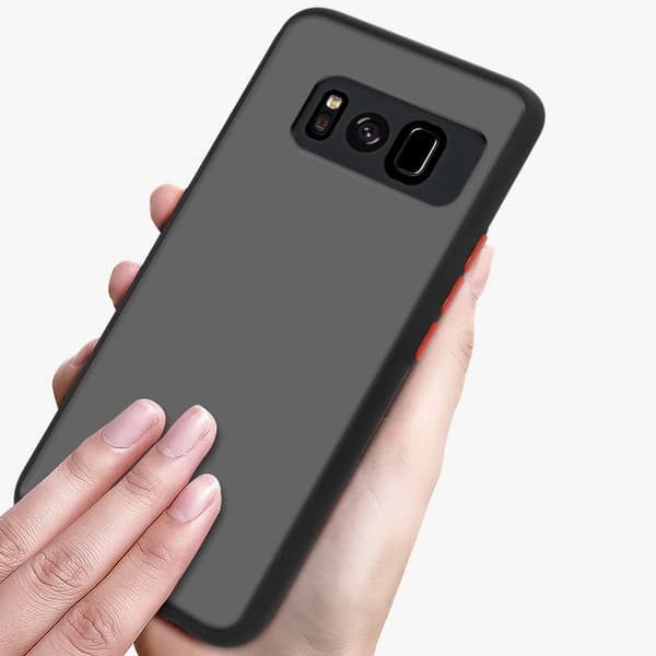 Deksel for Samsung Galaxy S8 med TPU-silikon på innsiden og matt plast på baksiden
