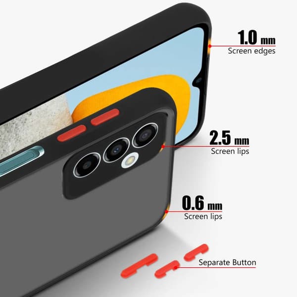 Skal /Mobilskall för Samsung Galaxy M23 5G Fodral Mobilskydd med TPU-silikon på insidan och matt plast på baksidan