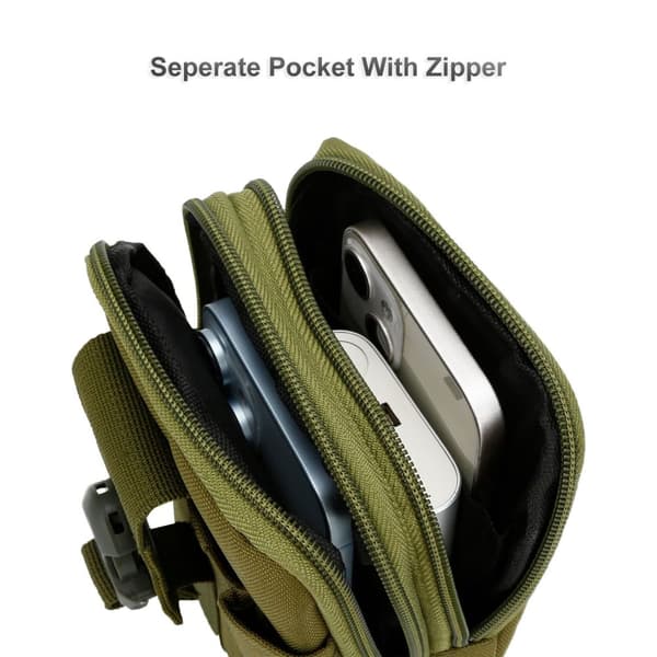 Sony Xperia XZ PRO Deksel taktisk mobiltelefonveske Molle-EDC med skulderrem maks. 6,7 tommers hofteveske