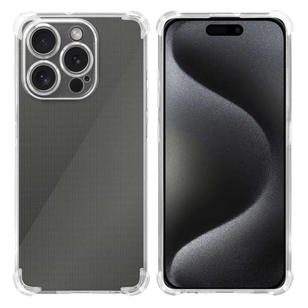 iPhone 15 PRO Cover Case Etui (Gennemsigtig)