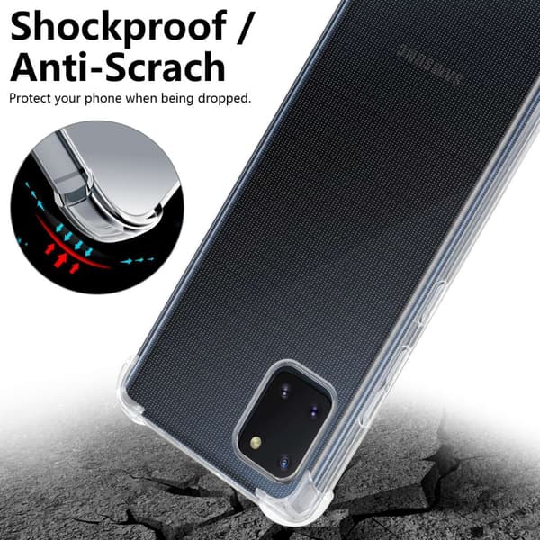 Samsung Galaxy A81 / NOTE 10 LITE / M60s Skal Skal Fodral av flexibelt TPU-silikon Mobilskydd