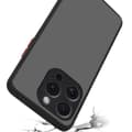 Miniatyrbilde 3 av 6: Deksel for iPhone 15 PRO med TPU-silikon på innsiden og matt plast på baksiden