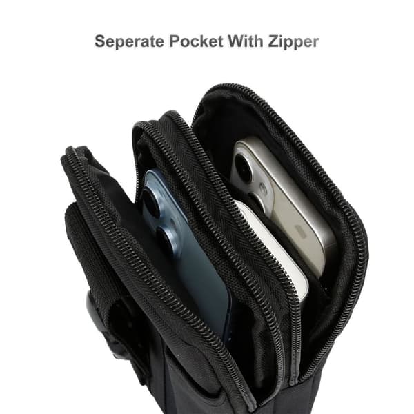 Samsung Galaxy J3 2017 US Version Deksel taktisk mobiltelefonveske Molle-EDC med skulderrem maks. 6,7 tommers hofteveske