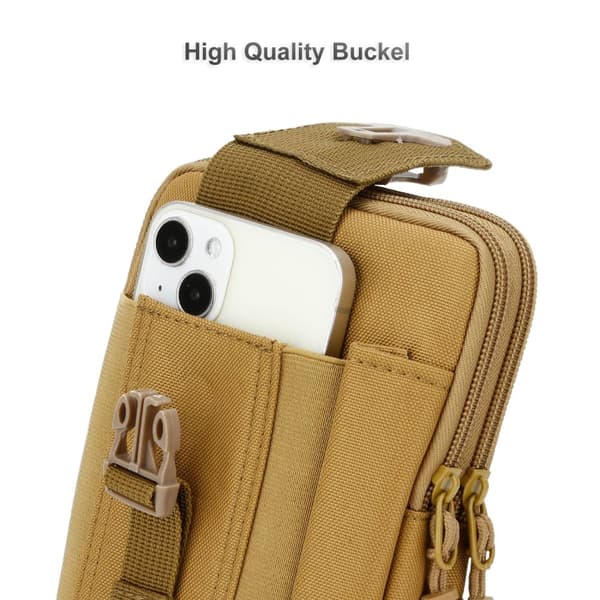 Samsung Galaxy XCover 5 Fodral Skal Taktisk mobilväska molle EDC väska med axelrem