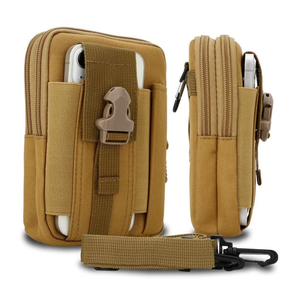 Samsung Galaxy XCover 5 Fodral Skal Taktisk mobilväska molle EDC väska med axelrem