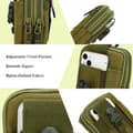 Miniatyrbilde 5 av 7: Huawei NOVA 7 5G Deksel taktisk mobiltelefonveske Molle-EDC med skulderrem maks. 6,7 tommers hofteveske