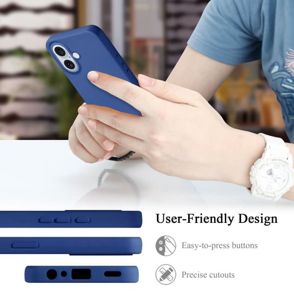 iPhone 16 PLUS Skal Fodral av flexibelt TPU-silikon Case Cover
