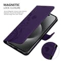 Miniatyrbild 4 av 7: iPhone 16 PRO Skal Fodral i blomdesign Mobilskydd Case Cover med magnetisk stängning, ståfunktion och kortplatser