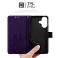 Miniatyrbilde 5 av 7: Deksel til iPhone 16 Lommebokdeksel i blomster design med magnetisk lukking, stativfunksjon og kortplasser