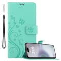 Miniatyrbild 1 av 7: iPhone 16 PLUS Skal Fodral i blomdesign Mobilskydd Case Cover med magnetisk stängning, ståfunktion och kortplatser