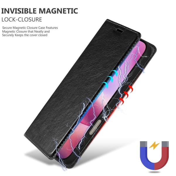 Lommebokdeksel til iPhone 16 PRO MAX Deksel med magnetisk lukking, stativfunksjon og kortlomme