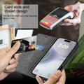 Miniatyrbild 3 av 8: iPhone 16 PLUS Fodral Skal Plånboksfodral Case med magnetisk stängning, ståfunktion och kortficka