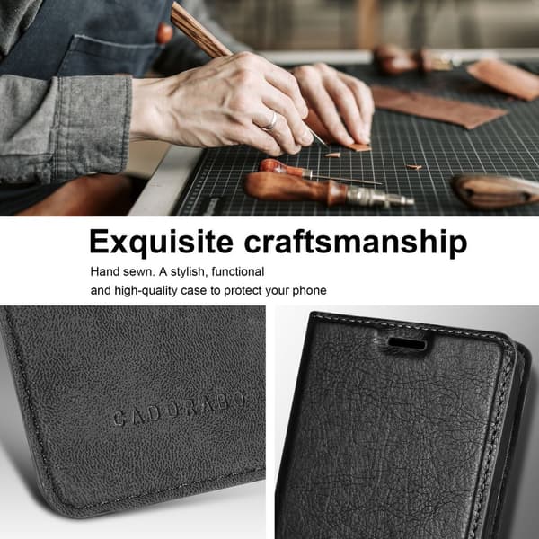 iPhone 16 Fodral Skal Plånboksfodral Case med magnetisk stängning, ståfunktion och kortficka