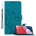 Miniatyrbild 1 av 6: Samsung Galaxy A13 4G Skal Fodral i blomdesign Mobilskydd Case Cover med magnetisk stängning, ståfunktion och kortplatser