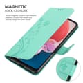 Miniatyrbild 4 av 6: Samsung Galaxy A13 4G Skal Fodral i blomdesign Mobilskydd Case Cover med magnetisk stängning, ståfunktion och kortplatser