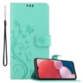 Miniatyrbild 1 av 6: Samsung Galaxy A13 4G Skal Fodral i blomdesign Mobilskydd Case Cover med magnetisk stängning, ståfunktion och kortplatser