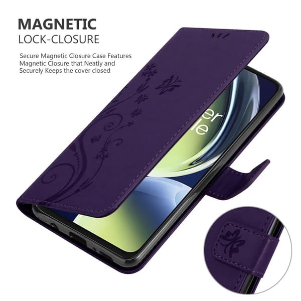 OnePlus Nord CE 3 Lite 5G Skal Fodral i blomdesign Mobilskydd Case Cover med magnetisk stängning, ståfunktion och kortplatser