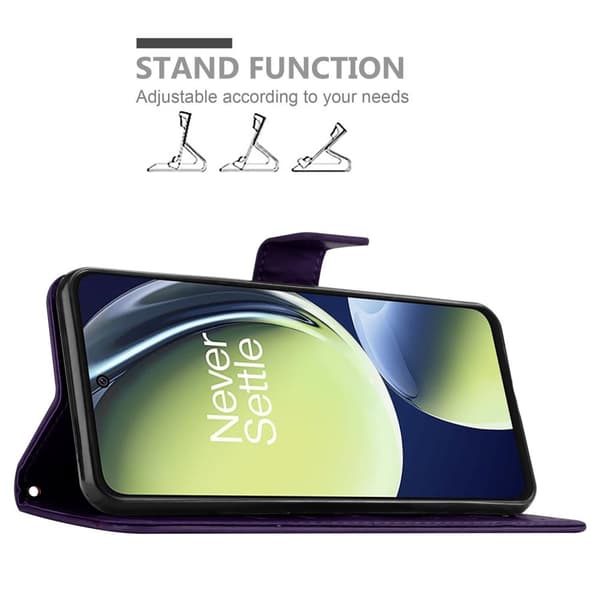 OnePlus Nord CE 3 Lite 5G Skal Fodral i blomdesign Mobilskydd Case Cover med magnetisk stängning, ståfunktion och kortplatser