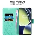 Miniatyrbild 2 av 6: OnePlus Nord CE 3 Lite 5G Skal Fodral i blomdesign Mobilskydd Case Cover med magnetisk stängning, ståfunktion och kortplatser