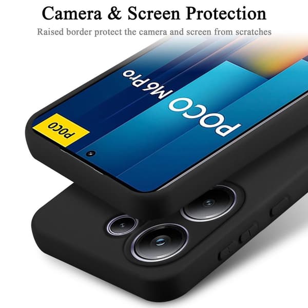 Xiaomi Poco M6 Pro Skal Fodral av flexibelt TPU-silikon Case Cover