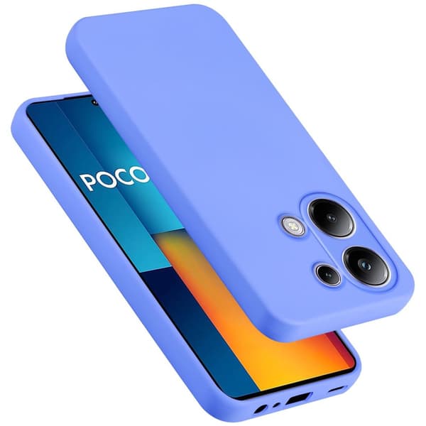 Xiaomi Poco M6 Pro Skal Fodral av flexibelt TPU-silikon Case Cover LIQUID LYSANDE LILA