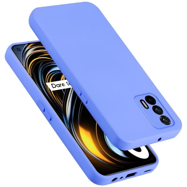 Realme GT Skal Fodral av flexibelt TPU-silikon Case Cover LIQUID LYSANDE LILA