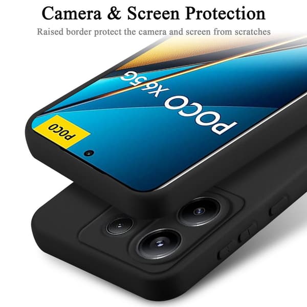 Xiaomi Poco X6 Skal Fodral av flexibelt TPU-silikon Case Cover